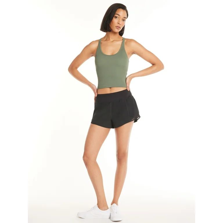 Avia Women's Seamless Sports Crop with Built-in Bra, Sizes XS-XXXL | Walmart (US)