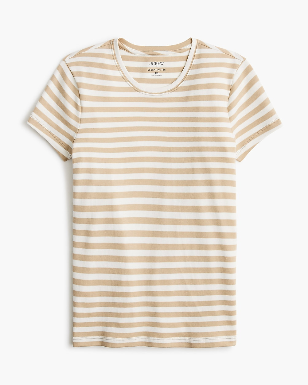 Striped Essential short-sleeve crewneck tee | J.Crew Factory