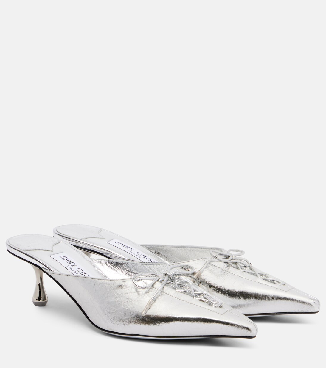 Scarlett 50 metallic leather mules | Mytheresa (UK)