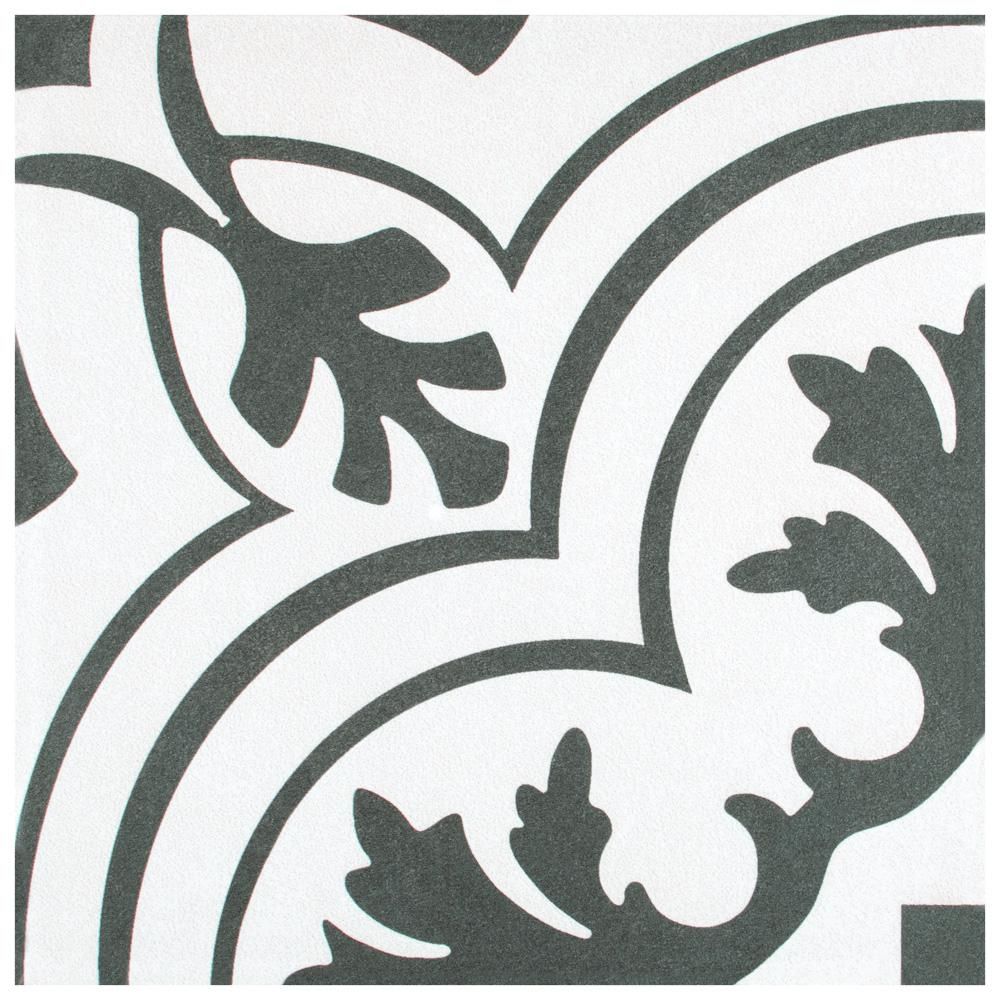Merola Tile Twenties Vintage Encaustic 7-3/4 in. x 7-3/4 in. Ceramic Floor and Wall Tile (11.11 sq.  | The Home Depot