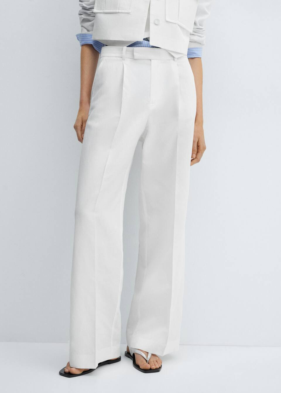 Pleated suit pants -  Women | Mango USA | MANGO (US)