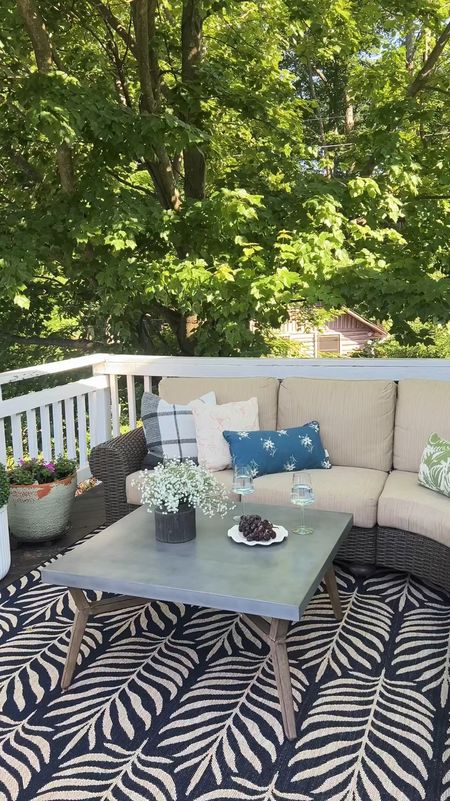 Is your deck tired? Ready to transform your deck in small 30-minute projects? 🌿✨ This week, we're sharing quick and easy deck refresh tips to elevate your outdoor space.

**Part 2:** Add some new outdoor pillows  

Here’s the back story on this project:

I have been waiting and waiting to find time to repaint our deck floor. I finally had to admit to myself that we just don't have time to do it ourselves at the moment. AND we don't want to spend the money right now to have someone else do it.

However, I have been so tired of my deck looking like this. It hasn't felt inviting and it's usually one of my favorite spaces to sit.

This weekend, we did a few quick things to make this space look and feel a whole lot better. Lesson learned: Don’t wait to enjoy a space just because it’s not perfect! Sometimes a few small updates you can do now will go a long way until you have time and resources to do larger improvements. 🌟 



#LTKSeasonal #LTKVideo #LTKHome