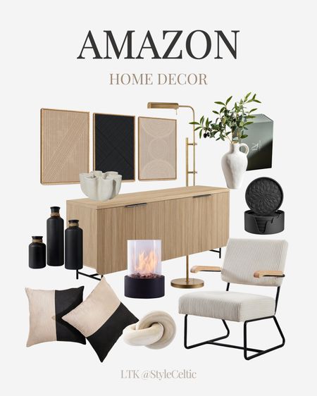 Amazon Beige and Black Neutral Home Decor✨
.
.
Amazon home decor, modern home, beige accent chairs, black and beige interior design, black and beige home decor, throw pillows, black coasters, olive tree plants, modern vases, Nordic home, neutral wall art, indoor fire candle, coffee table decor, tv stand decor, Nathan James inspired furniture, gold floor lamp, rattan home decorr

#LTKFamily #LTKStyleTip #LTKHome
