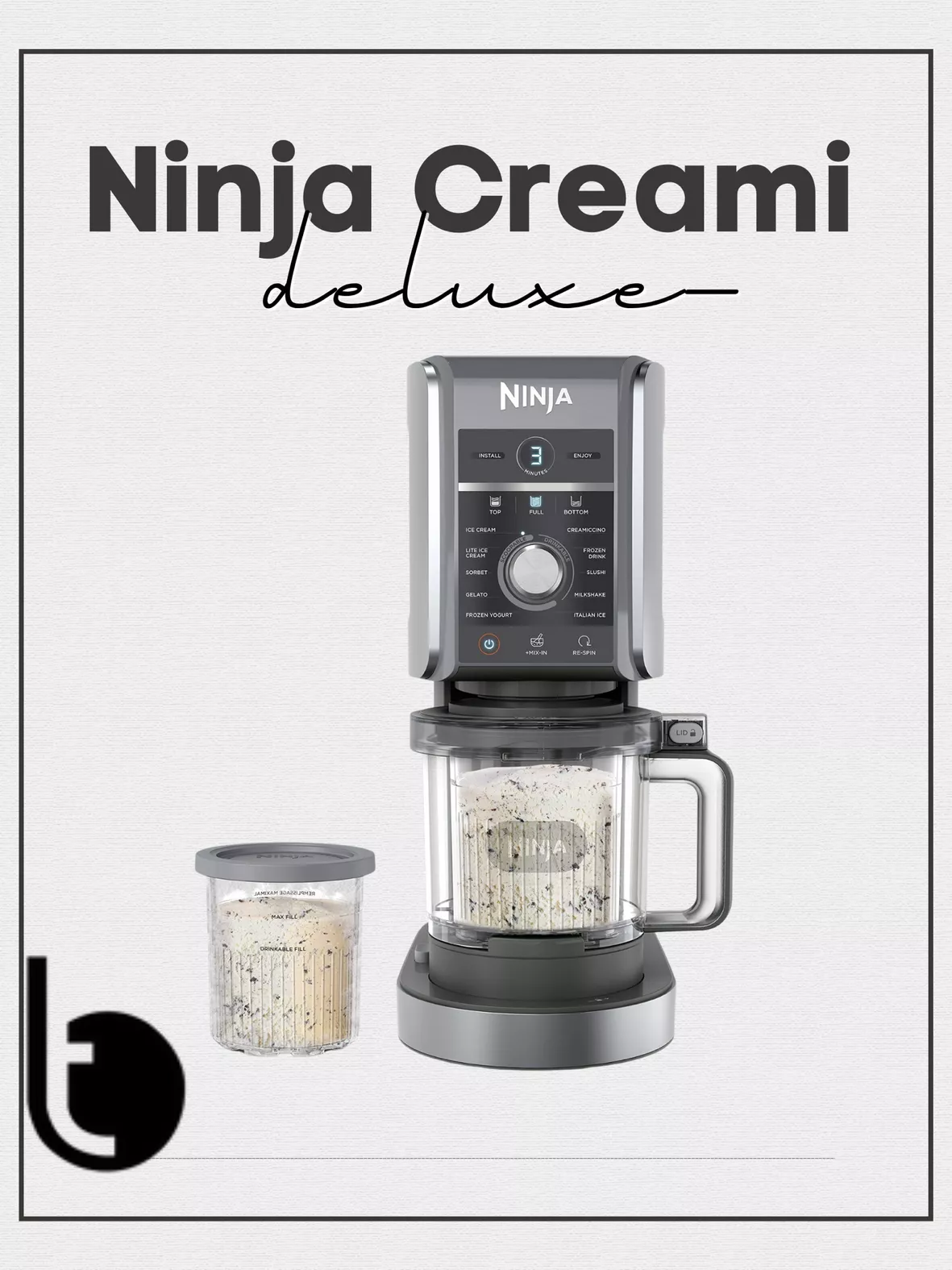  Ninja NC501 CREAMi Deluxe 11-in-1 Ice Cream & Frozen