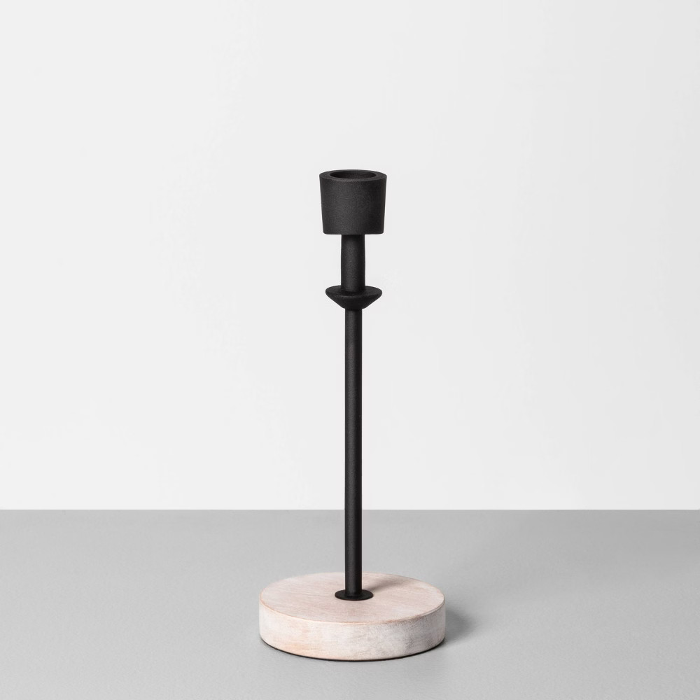 Wood & Metal Single Candle Holder - Hearth & Hand™ with Magnolia | Target