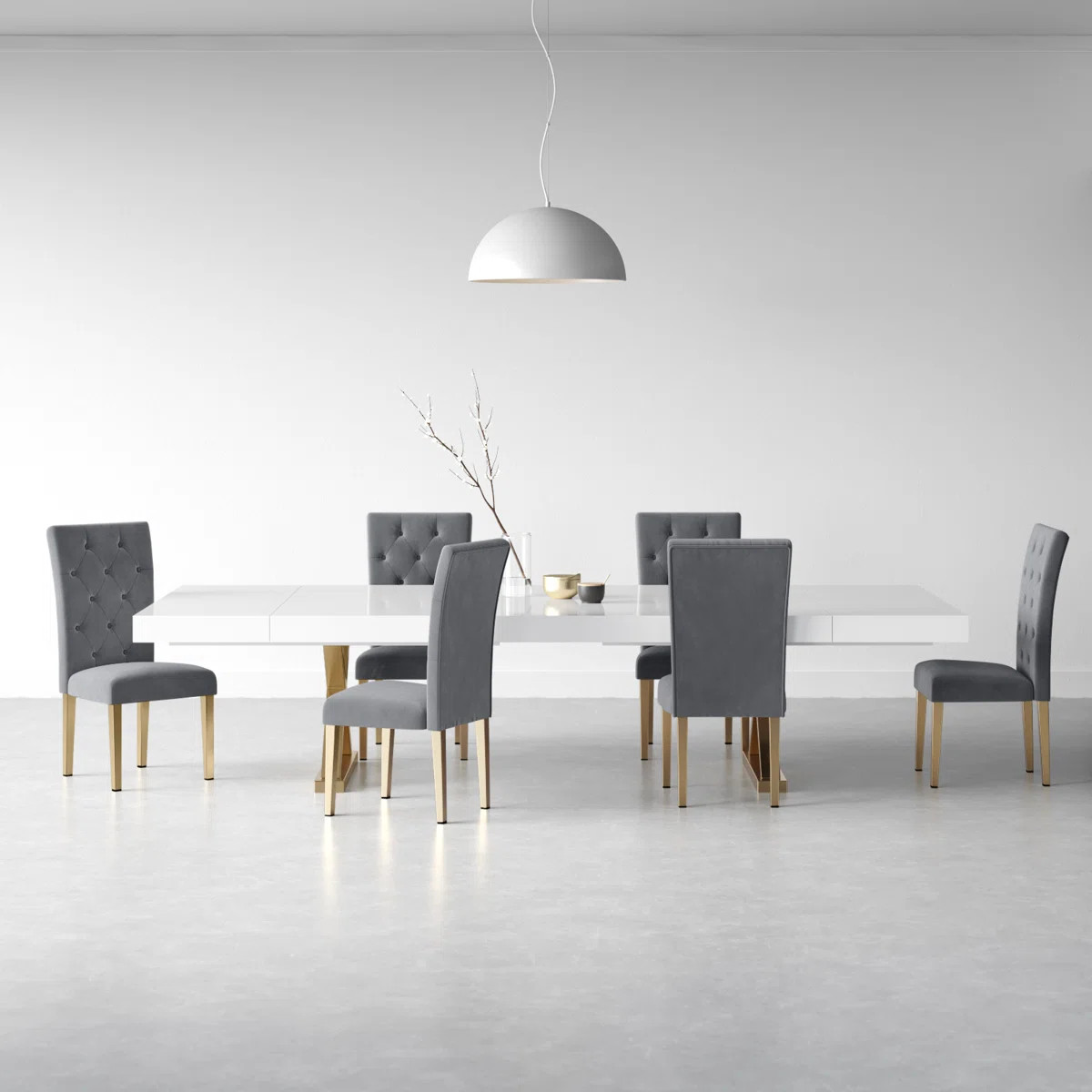Alexandrie 10 - Person Double Pedestal Dining Set | Wayfair North America