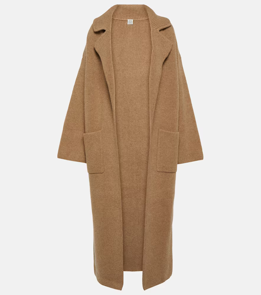 Toteme Ribbed-knit wool-blend coat | Mytheresa (UK)