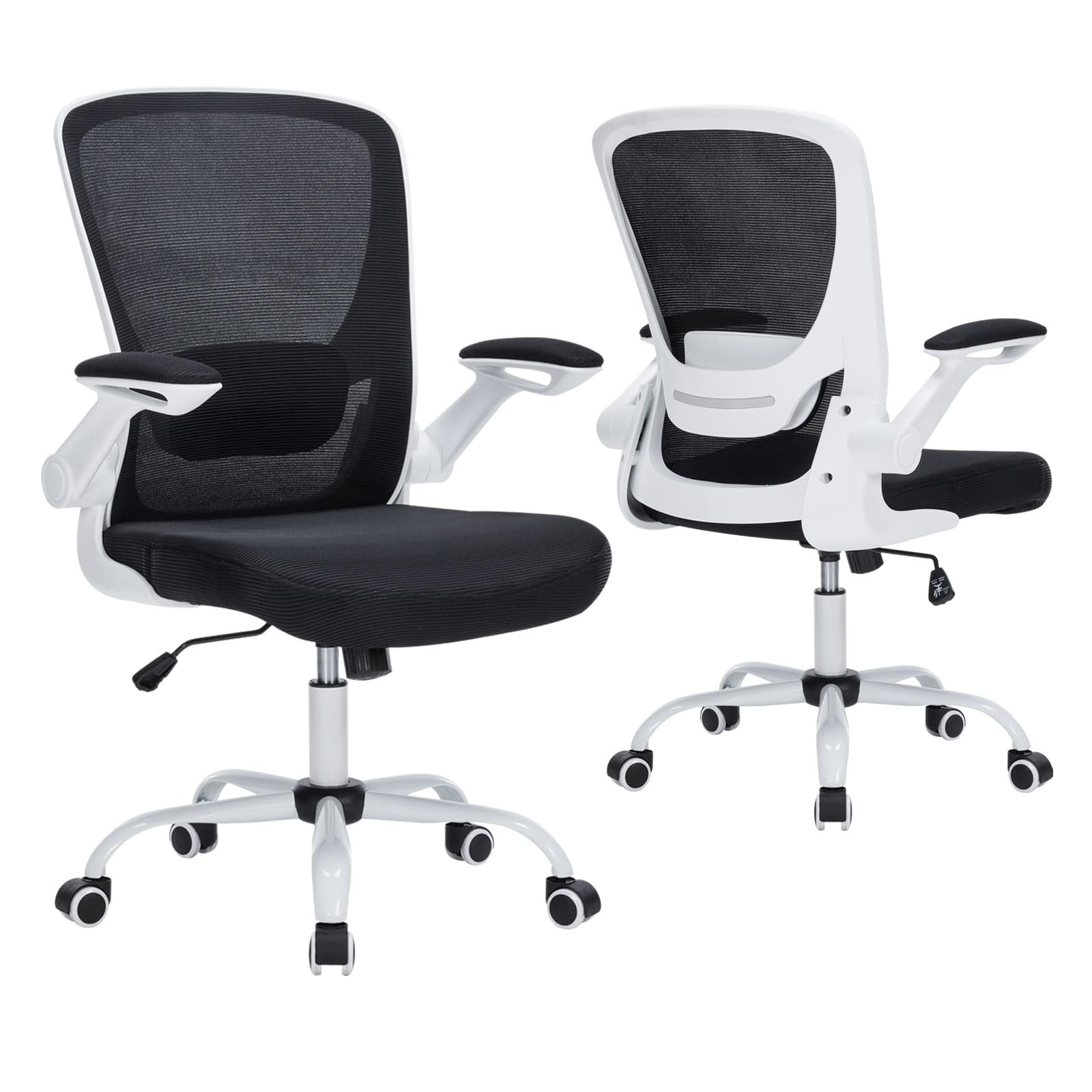 Mesh Office Chair Ergonomic Desk Chair with Adjustable Lumbar Support and Flip-up Arm Rocking Com... | Amazon (US)