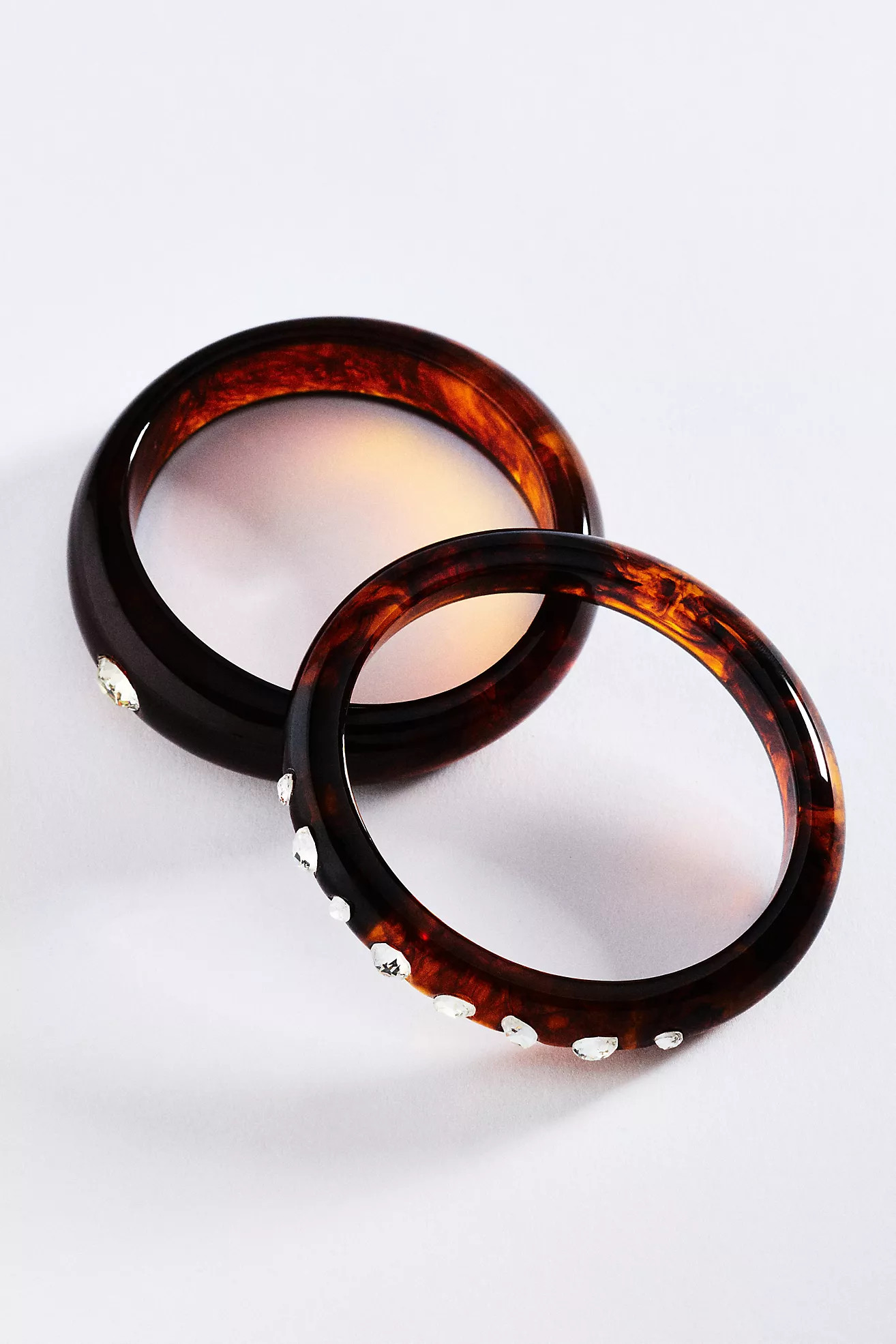 Tortoise Encrusted Bangles, Set of 2 | Anthropologie (US)
