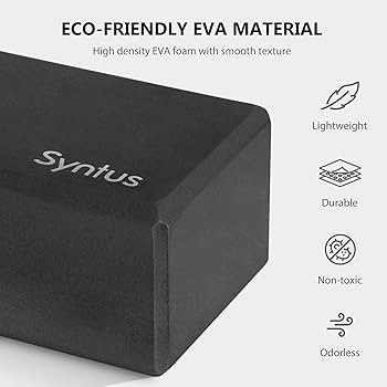 Syntus Yoga Block and Yoga Strap Set, 2 Soft Non-Slip Yoga Blocks 9\u00d76\u00d74 inches, 8FT Met... | Amazon (US)