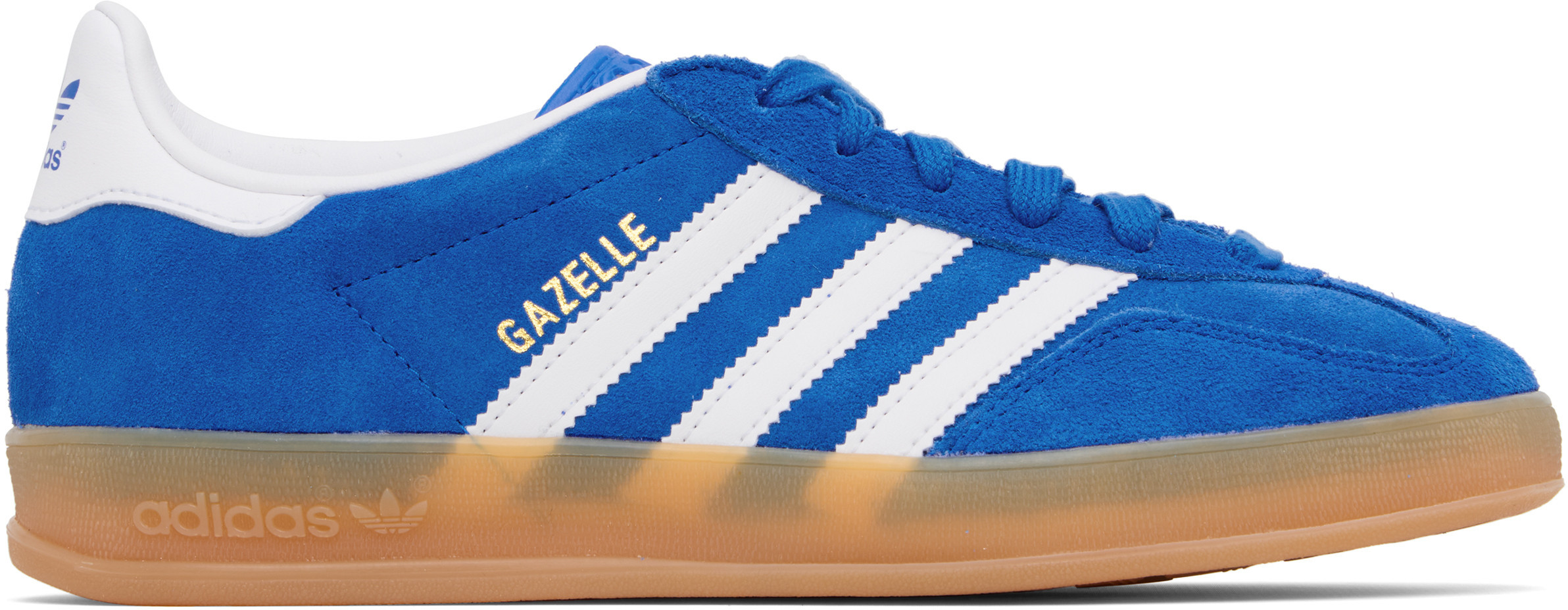 adidas Originals Blue Gazelle Indoor Sneakers | SSENSE