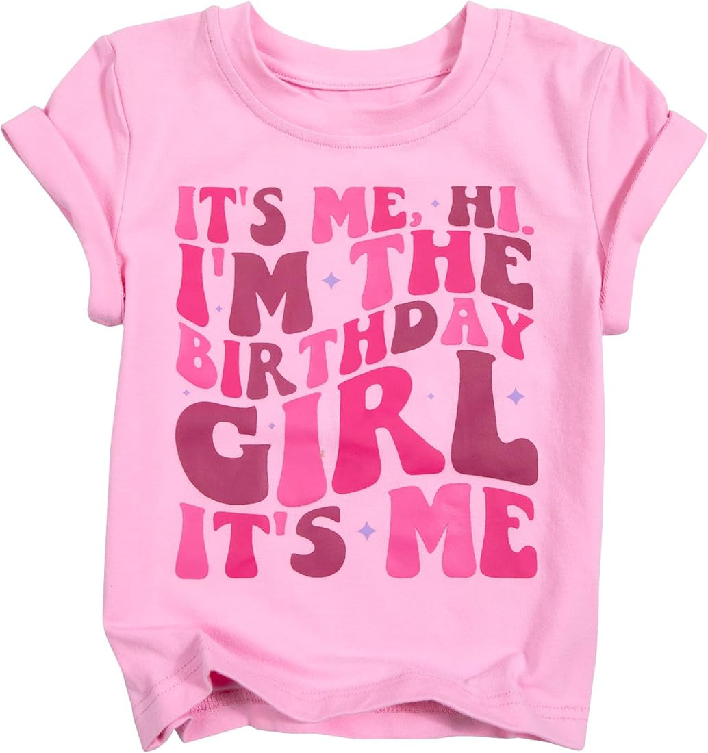 LOTUCY Its Me Hi Im The Birthday Girl Its Me Shirt Girls Birthday Party T-Shirt Birthday Outfit f... | Amazon (US)