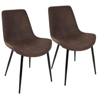 Lumisource Duke Black and Espresso Dining Chair (Set of 2) DC-DUKZ BK+E2 - The Home Depot | The Home Depot
