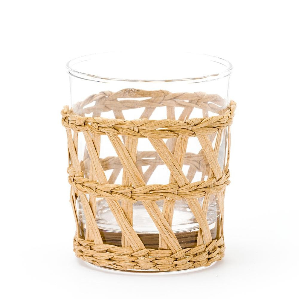 Island Wrapped Tumbler Natural, Set of 4 | Amanda Lindroth