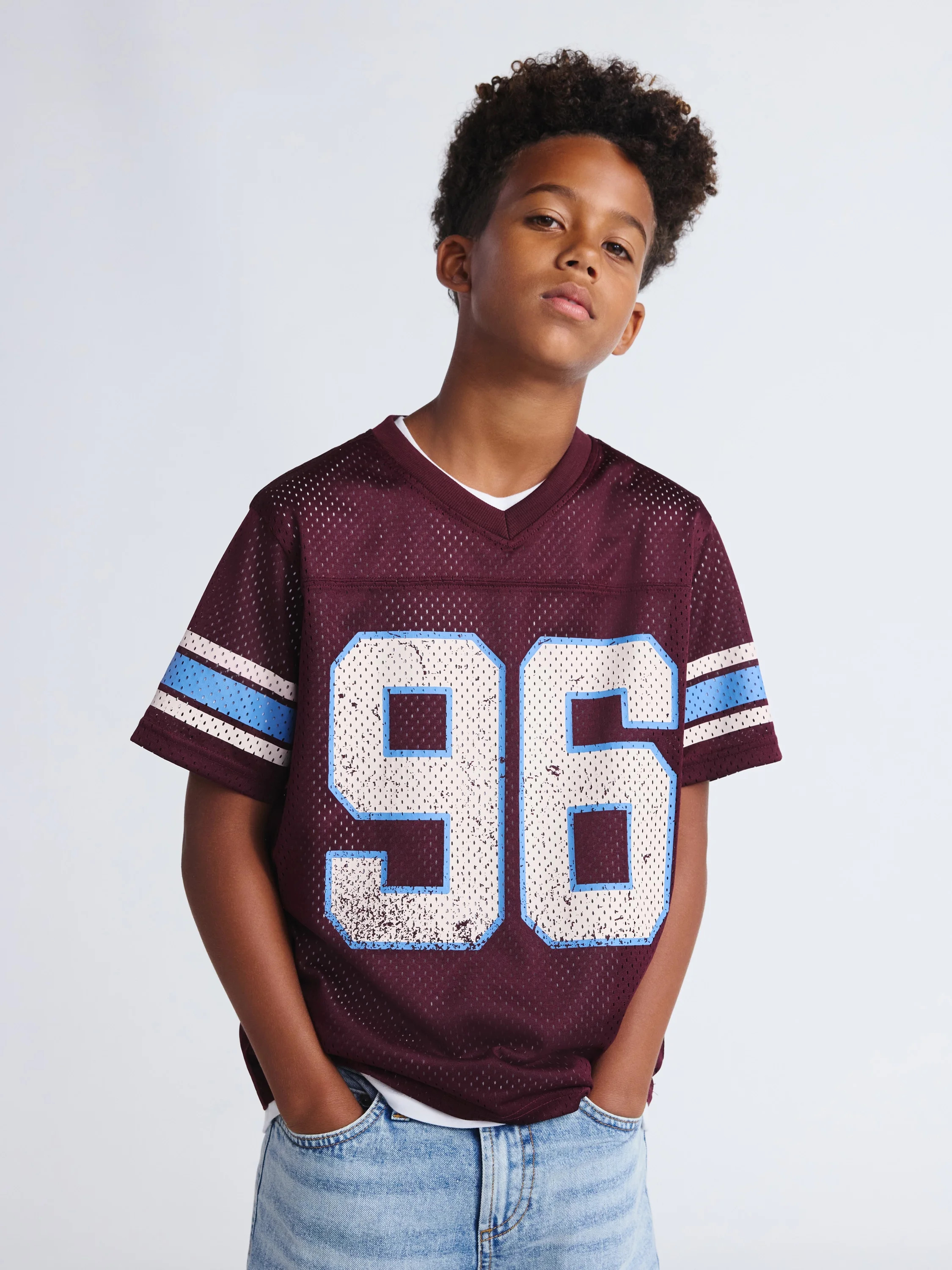 Weekend Academy Boys Mesh Football Jersey, Sizes 4-18 - Walmart.com | Walmart (US)
