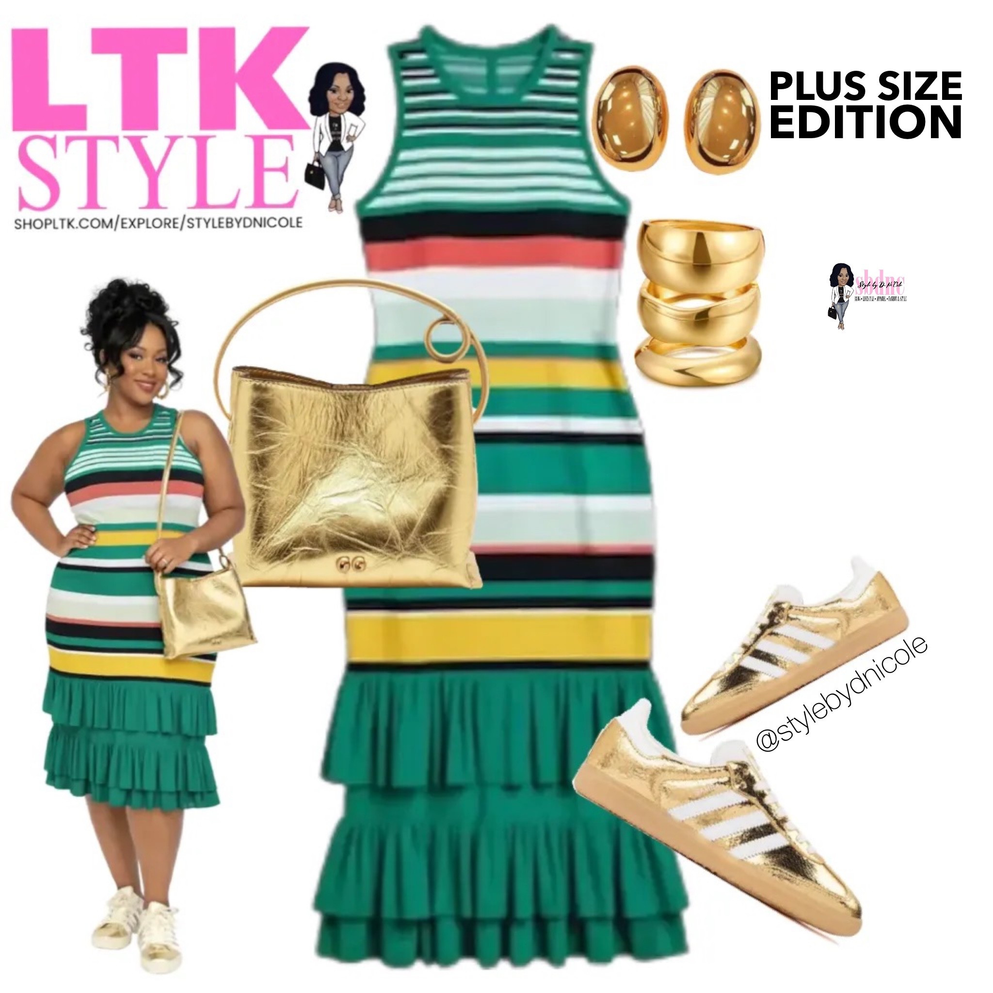 Festive and full of gold! YES!   

#LTKPlusSize #LTKFestival #LTKMidsize