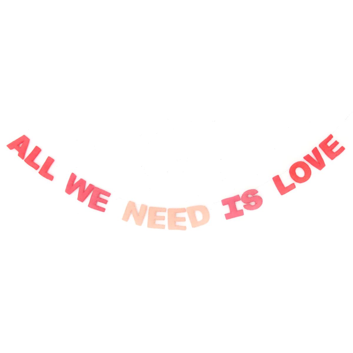 All We Need Is Love Felt Garland | Ellie and Piper