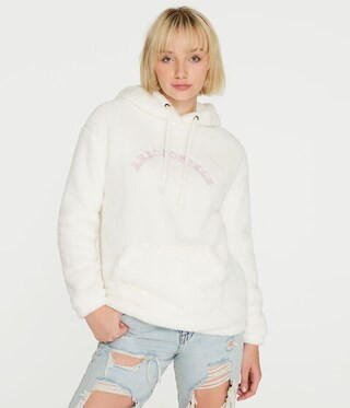 Aeropostale Sherpa Pullover Hoodie | Aeropostale