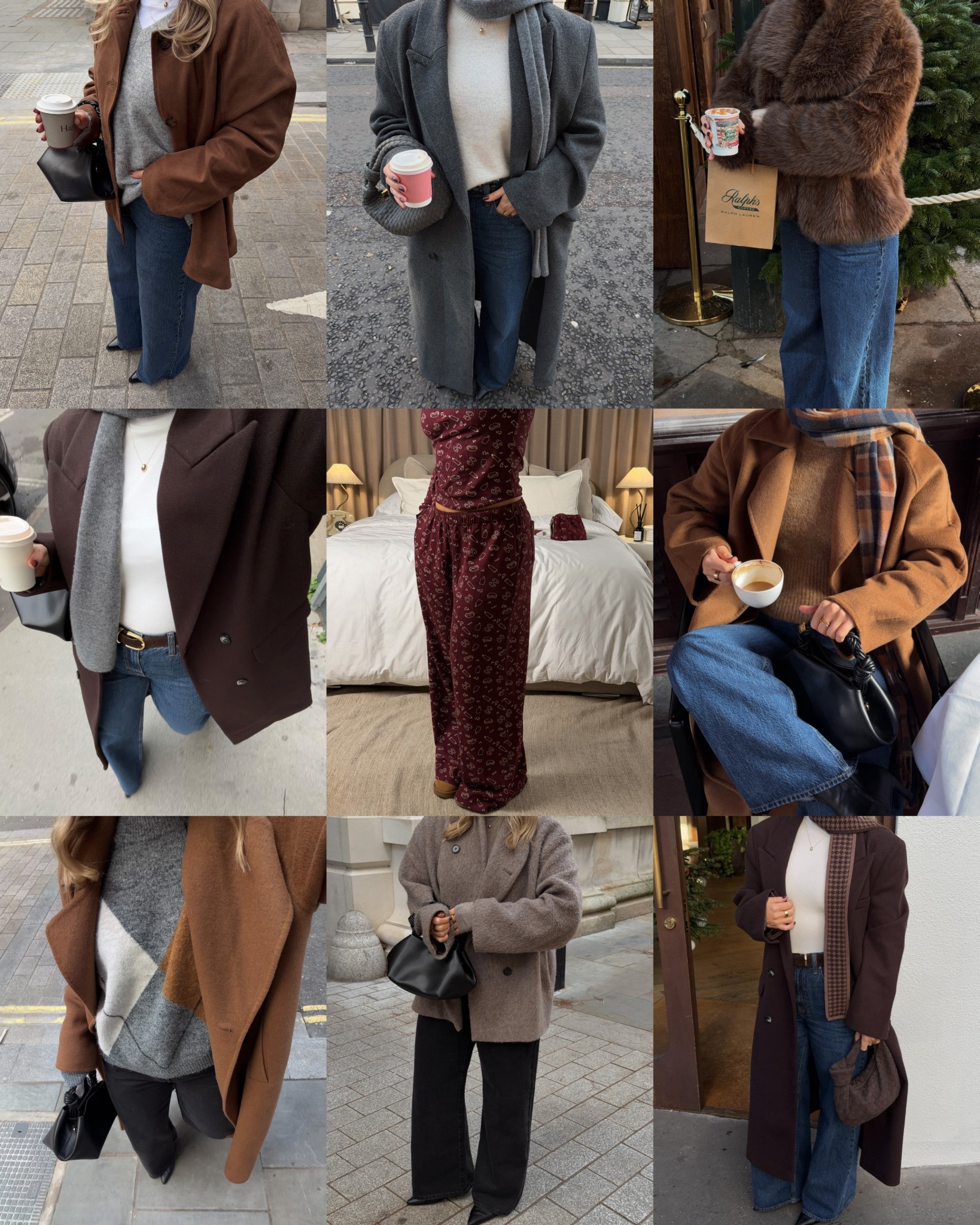 9 recent outfits- all linked below! 

Autumn outfits, winter outfits, wool coats, jeans outfits 

#LTKuk #LTKwinter #LTKfestive