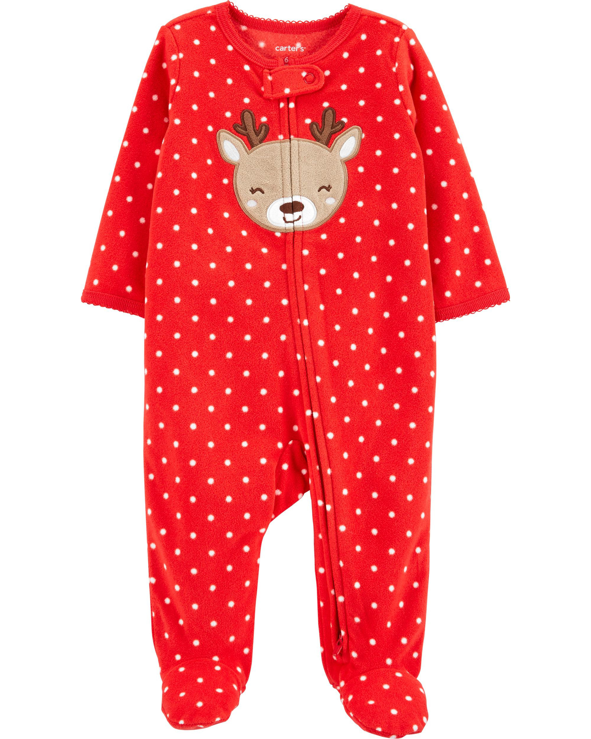 Reindeer Zip-Up Fleece Sleep & Play | Carter's