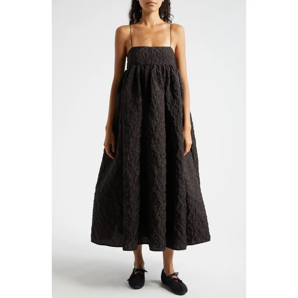 Cecilie Bahnsen Beth Windrose Matelassé Dress in Brown at Nordstrom, Size 2 Us | Nordstrom