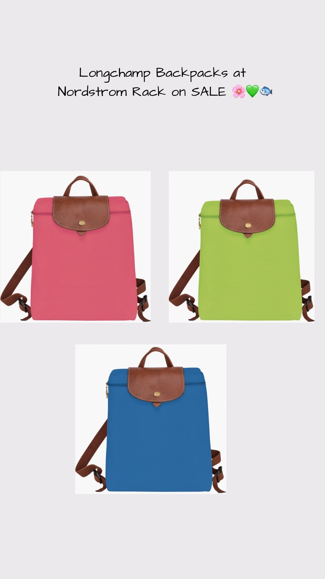 Colorful Longchamp backpacks on sale at Nordstrom Rackk

#LTKTravel #LTKStyleTip #LTKItBag
