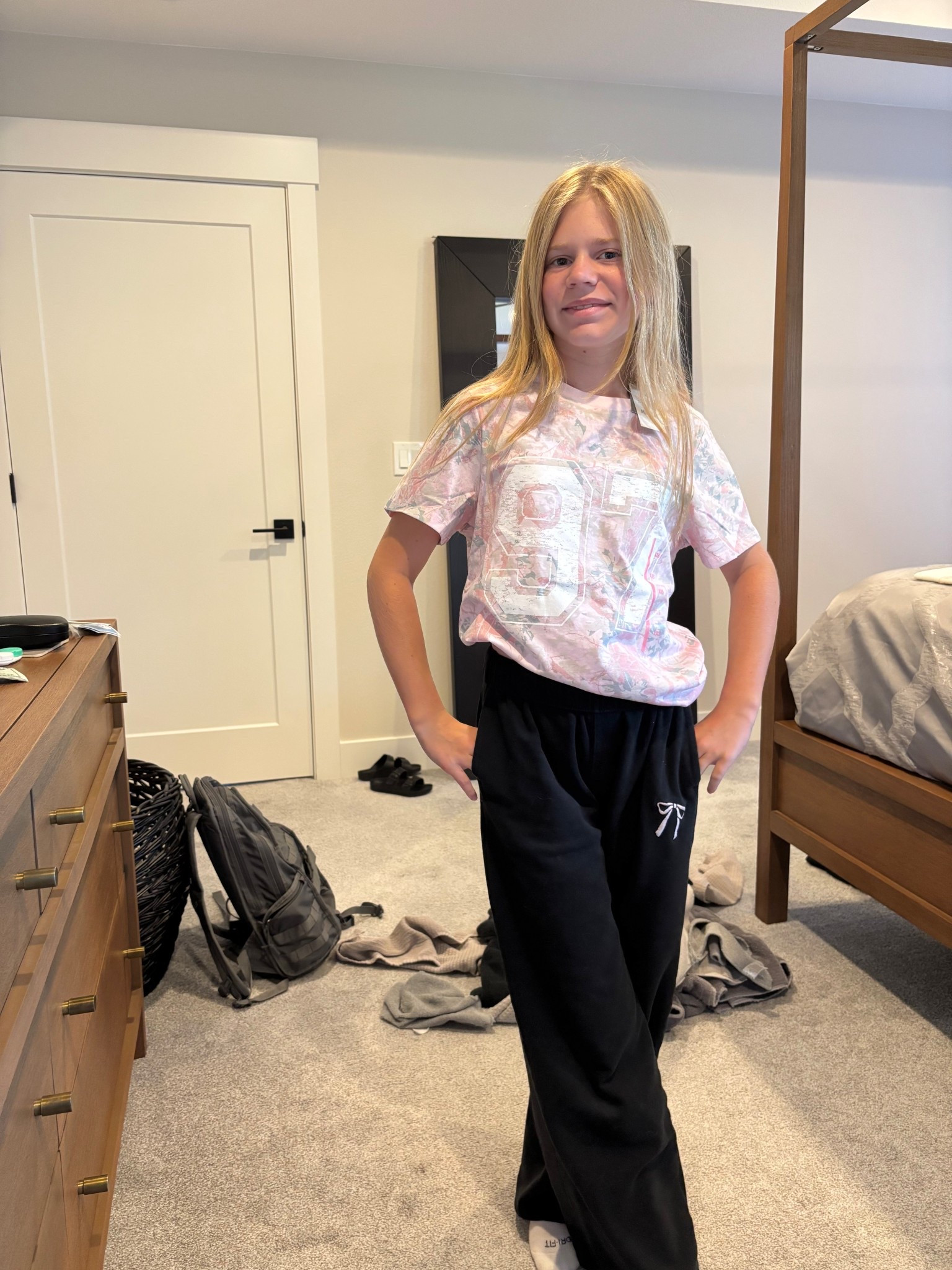 Don’t mind the mess in the background. Just wanted to share this cute Target top Reagan found today! $12 win!! 

#LTKStyleTip #LTKFindsUnder50 #LTKTravel