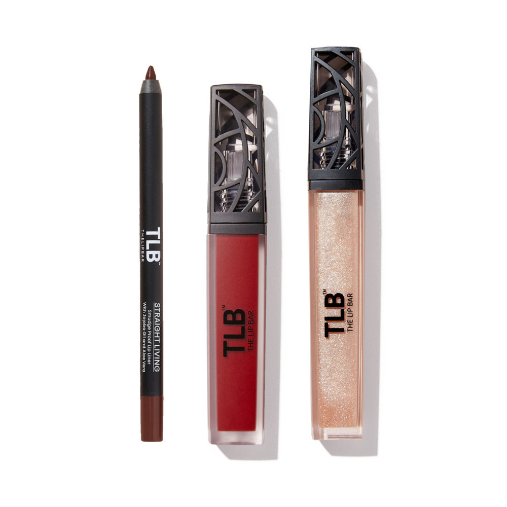 The Lip Bar Nonstop Liquid Matte Lipstick, Gloss Up Sheer Finish Gloss & Lip Liner Set - Bawse Lady, Trophy Wife, and Straight Living | Ulta