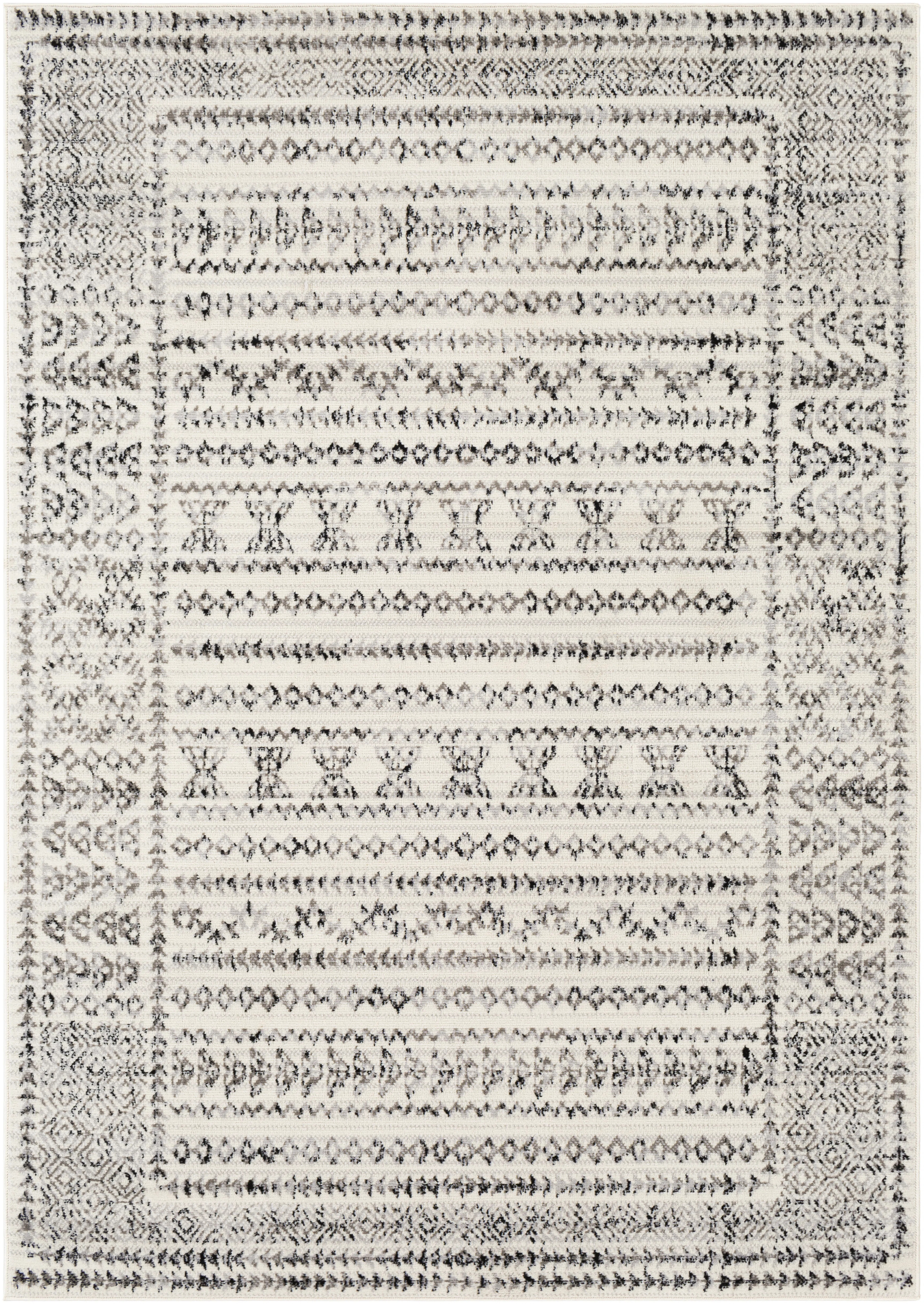 Union Rustic Alza Southwestern Gray/Black/Ivory Area Rug & Reviews | Wayfair | Wayfair North America