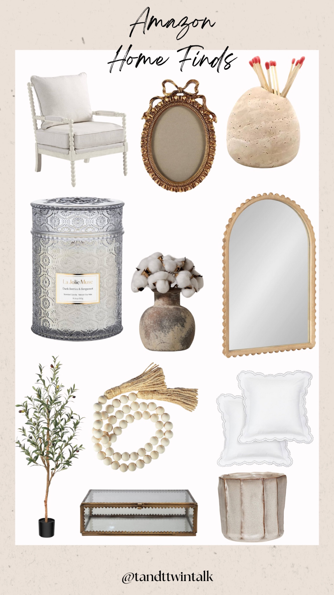 Full list here: https://www.amazon.com/shop/tandttwintalk/photo/amzn1.shoppablemedia.v1.61f3188e-8012-480f-8cd8-5330ae249cc3?ref_=aipsfphoto

#LTKHome #LTKxPrimeDay