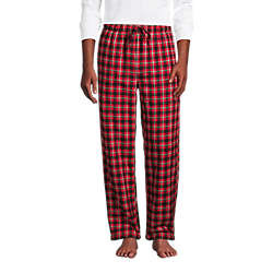 Men's Sherpa Fleece Lined Flannel Pajama Pants | Lands' End (US)
