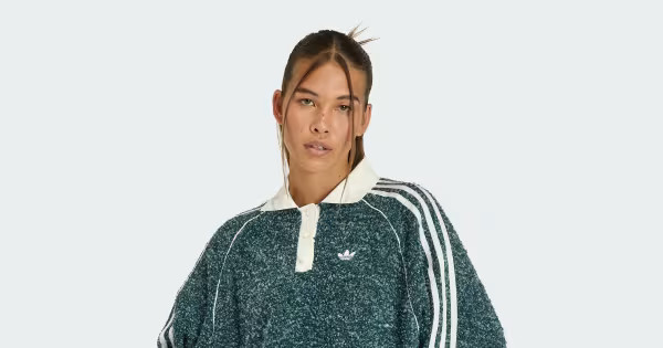 ADIDAS ORIGINALS BOUCLE OVERSIZED POLO CREW
 - Multicolor | Free Shipping with adiClub | adidas U... | adidas (US)