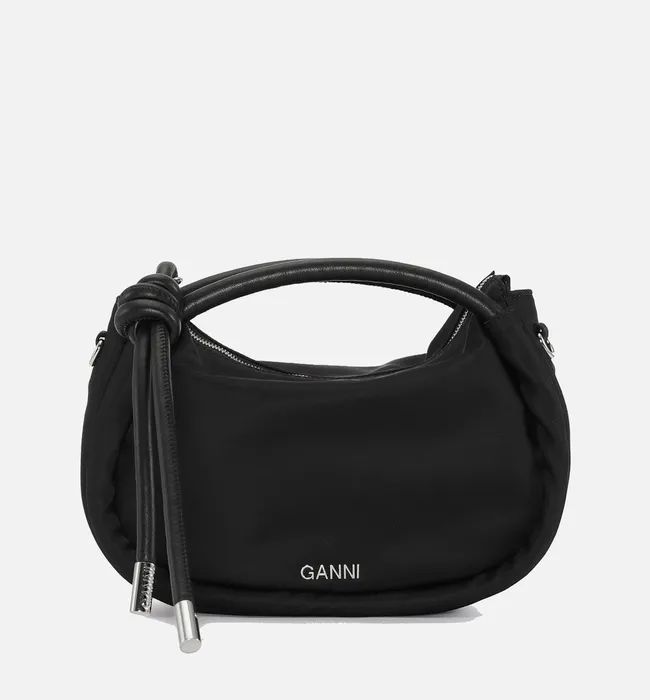 Ganni Knot Recycled Nylon Mini Bag | Coggles (Global)