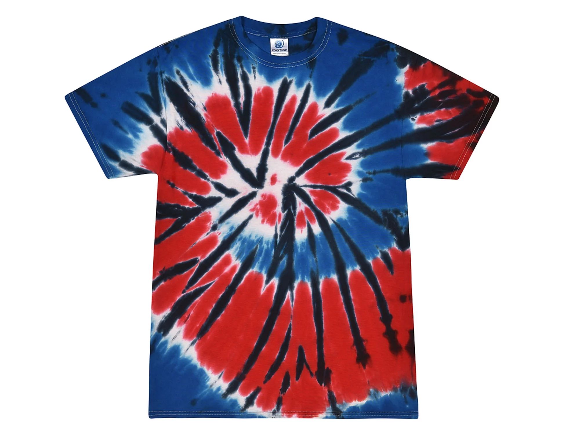 Colortone Tie Dye T-shirts Patriotic Colors Men Adult S to 5XL Cotton 100% | Walmart (US)