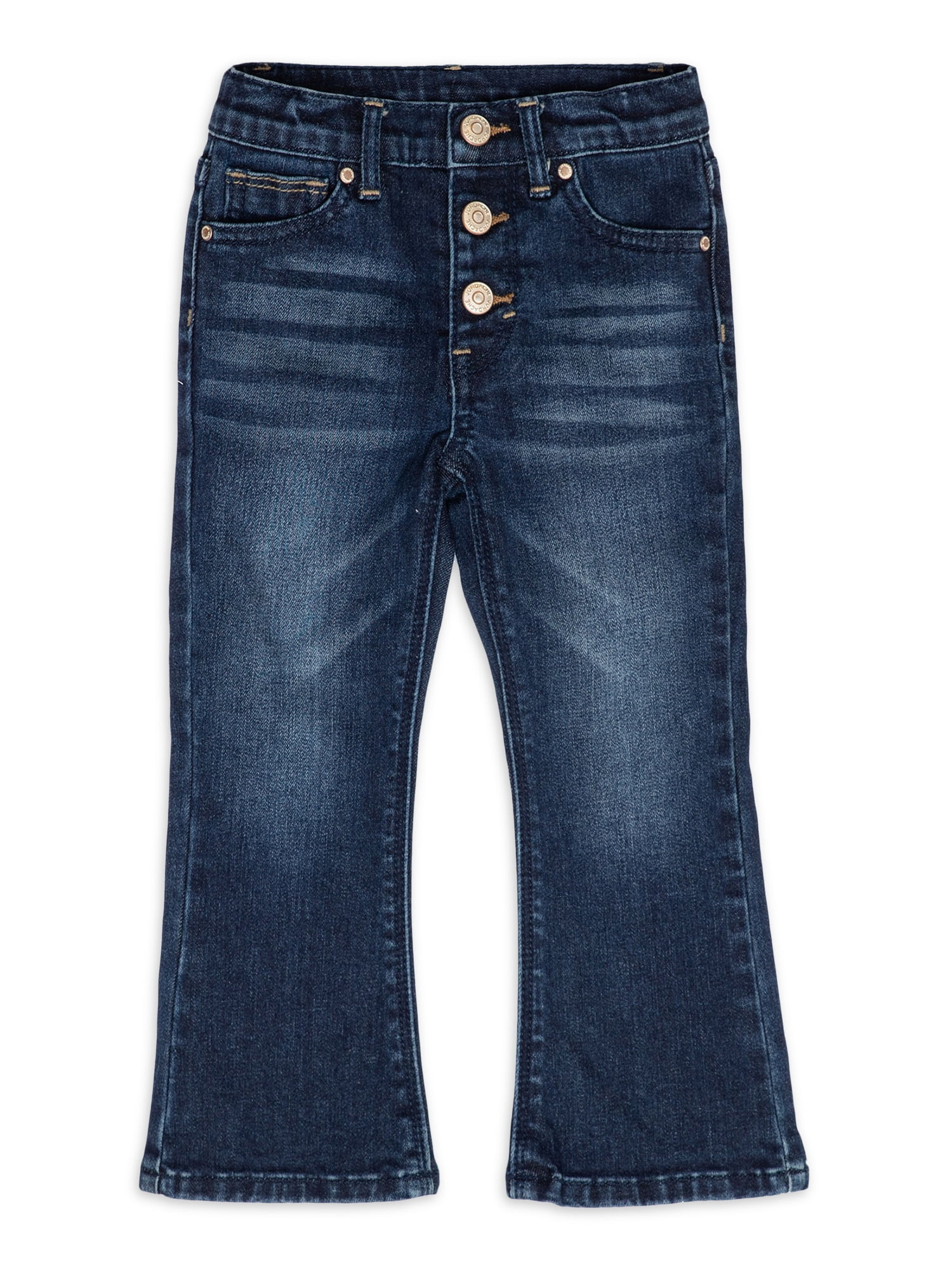 Jordache Baby & Toddler Girls Flare Leg Stretch Denim Jeans, Sizes 12M-5T - Walmart.com | Walmart (US)