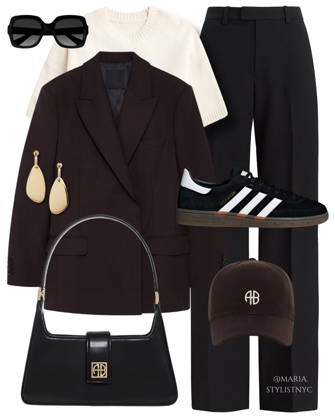 Brown blazer & sneakers outfit 🤎🖤✨

#LTKSaleAlert #LTKWorkwear #LTKootd