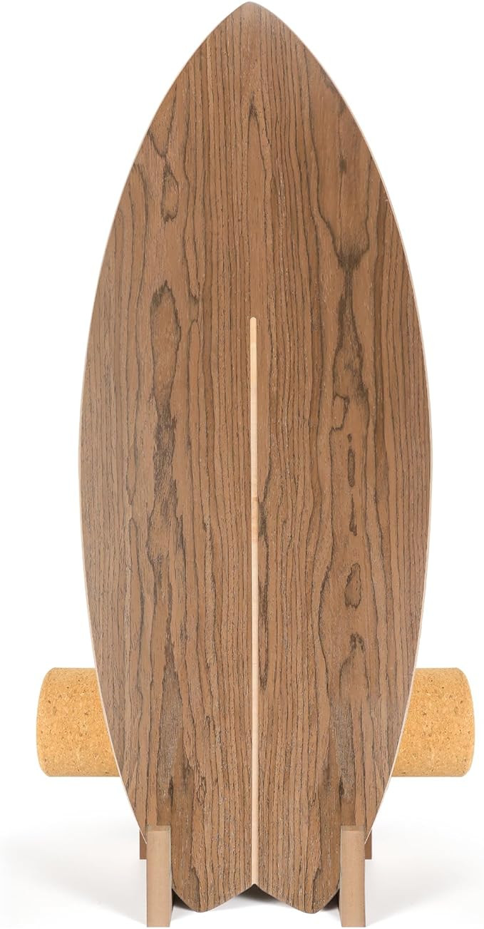 Balance Board Training Board Surfing Balance Board Trainer with Rollers Wooden Exercise Balance S... | Amazon (US)