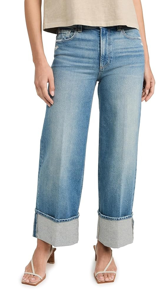 PAIGE Women's Sasha Ankle Wide Cuff Jeans | Amazon (US)