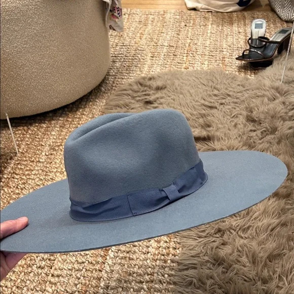 Elegant Blue Wide-Brim Hat | Poshmark