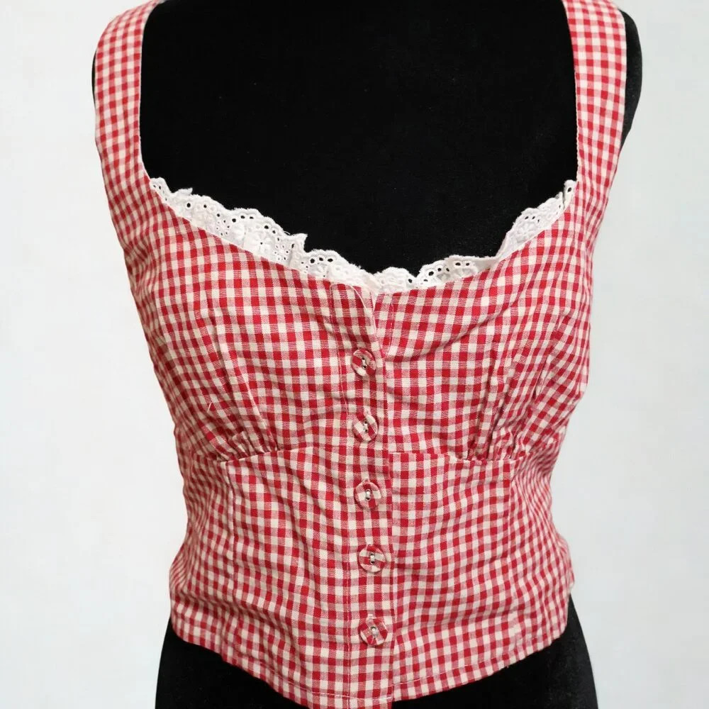Princess Polly Bruncheon Red Gingham Top | Poshmark