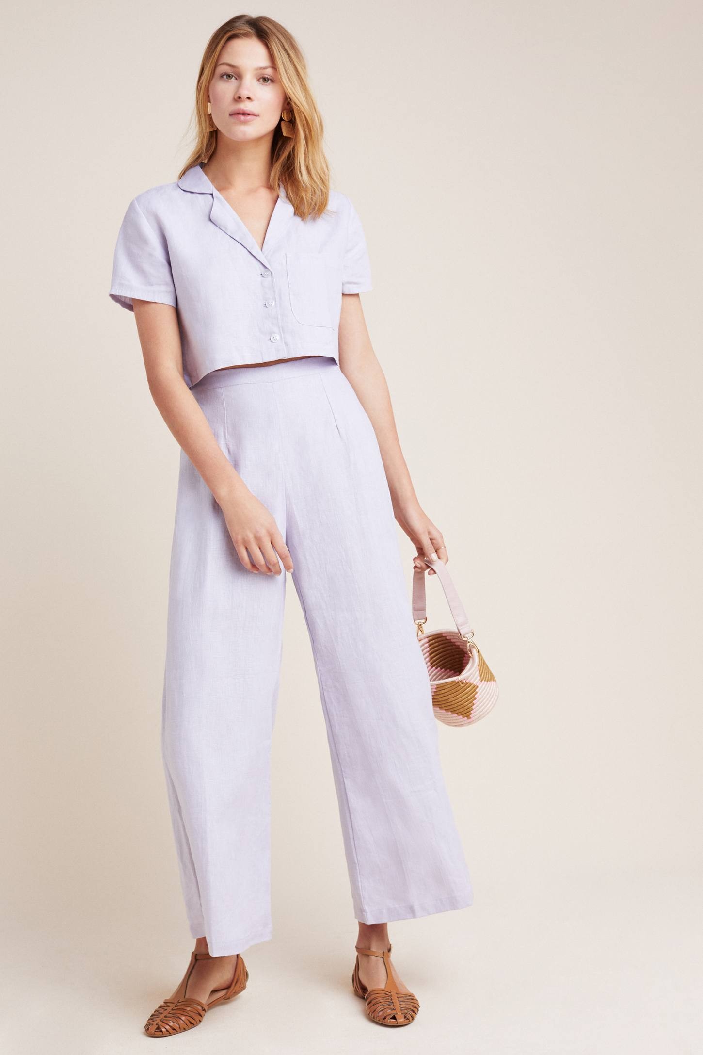Faithfull Jacaranda Linen Pants | Anthropologie (US)