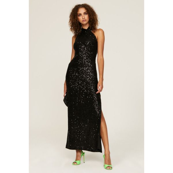 Rachel Rachel Roy Black Sequin Harland Gown black | Rent the Runway