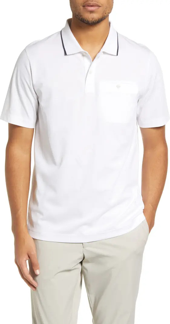 Ted Baker London Galton Tipped Cotton Blend Polo | Nordstrom | Nordstrom
