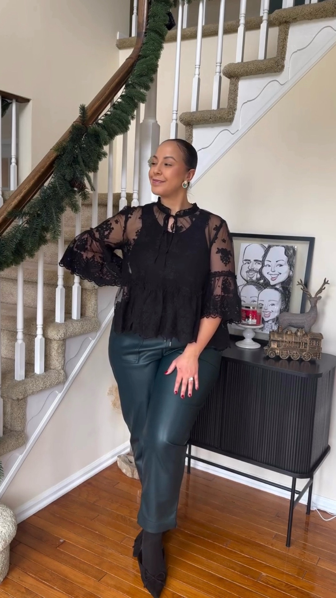 Holiday outfit inspo ✨
Classic black blouse, festive vibes, and feeling put together without trying too hard. Perfect for dinners, parties, and everything in between.

But can we talk for a second… brands, PLEASE stop putting bright white tags on black blouses 😩 Nothing ruins the look faster than a tag peeking through.



#LTKHoliday #LTKOver40 #LTKMidsize