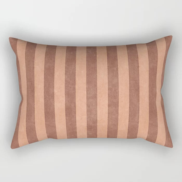 STRIPES - 004 - brown Rectangular Pillow by DANIEL COULMANN | Society6 | Society6