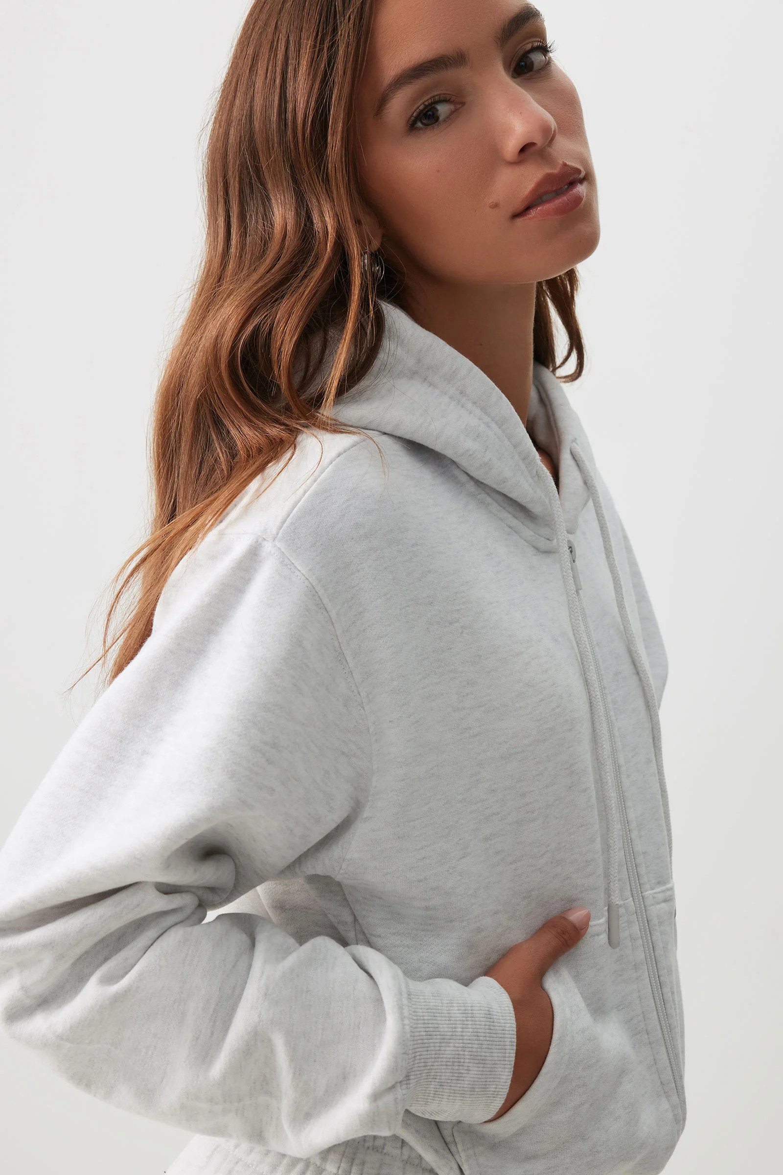 MADESOFT Fleece Short Zip Up Hoodie | Ardene