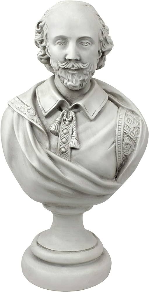 Design Toscano AH22672 William Shakespeare Bust Statue, Desktop, 12 Inch, Polyresin, Antique Ston... | Amazon (US)