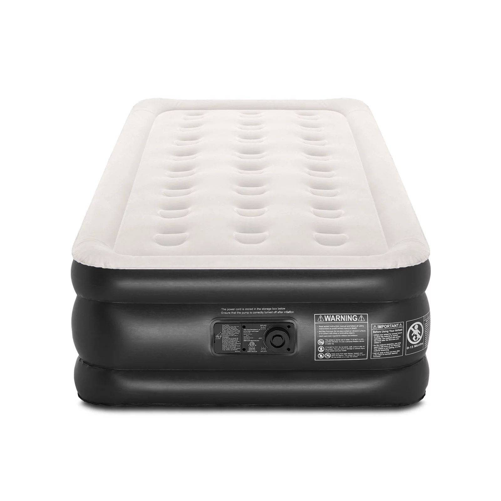 Air Mattress Twin with Built in Pump, 18 Inch Elevated Quick Inflation/Deflation Inflatable Beds,... | Walmart (US)