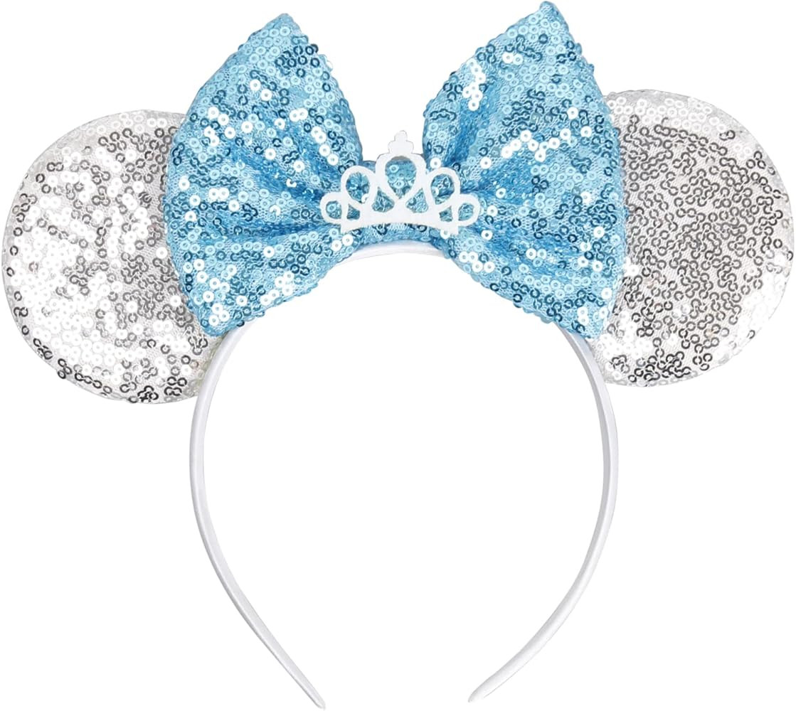 WOVOWOVO Mouse Ears Headbands for Women Girls Bow Hairbands Halloween Christmas Cosplay Costume P... | Amazon (US)