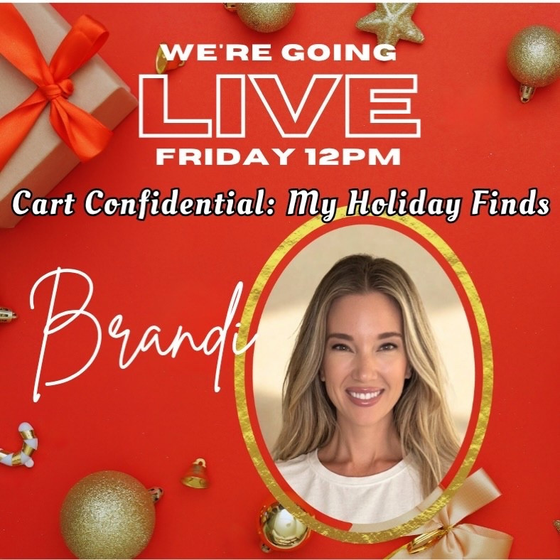 Cart Confidential: My Holiday Finds 🎁✨
Fashion Friday live at 12:00 PM EST!
I’m spilling everything in my cart lately —
think wearable, giftable, and host-ready finds I actually bought (or am about to).
Set a reminder, bring your coffee, and come hang out and shop with me. 💻🛒
👉 Tune in Friday at noon EST #fashionfriday #liveshow #liveshopping

#LTKHoliday #LTKGiftGuide #LTKCyberWeek